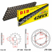 Kit de cadena DID/JT 428VX 17/54 adecuado para Honda XR 125 L 03-08