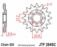 Kit de cadena DID/JT 520ATV2 14/38 apto para Honda TRX 450 R Sportrax Kick 04-05