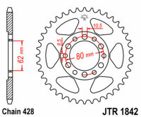 DID/JT chain kit 428VX 14/50 suitable for Yamaha TW 200 Trailway 87-15