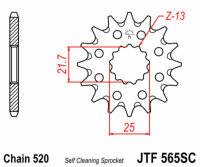 Kit de cadena DID/JT 520ZVM-X 14/45 adecuado para Yamaha TDR 250 88-89