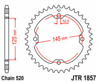 Kit chaîne DID/JT 520VX3 14/38 adapté pour Yamaha YFZ 450 R 09-12