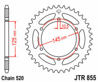 Kit chaîne DID/JT 520VX3 16/48 adapté pour Yamaha XJ 600 (RJ01) 98-03