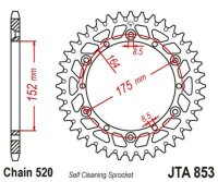 DID/JT Chain kit 520ERT3 13/48 suitable for Yamaha WR 125 Z 1998