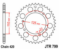 DID/JT Chain Kit 420NZ3 12/50 suitable for Suzuki RMX 50 97-01