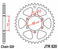 DID/JT Chain kit 520VX3 14/42 suitable for Suzuki DR 250 S 82-87