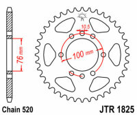 DID/JT Chain kit 520VX3 16/37 suitable for Suzuki GN 400 L /TD 80-82