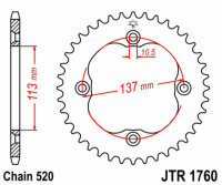 DID/JT Chain kit 520VX3 14/36 suitable for Suzuki LT-R 450 Quadracer 06-12