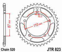 DID/JT Chain kit 520VX3 16/39 suitable for Suzuki GS 500 E 1979 89-00