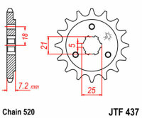 DID/JT Kettensatz 520ZVM-X 16/42 passend für Suzuki DR 650 R Dakar 90-91