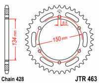 Kit de cadena DID/JT 428VX 14/48 adecuado para Kawasaki KMX 125 B 91-03