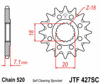 Kit catena DID/JT 520ZVM-X 13/44 adatto per Beta Jonathan 350 02-06