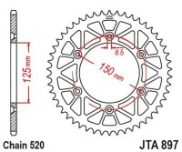 DID/JT Chain kit 520VX3 15/42 suitable for Husqvarna SM 450 R 03-07 /RR 09-10