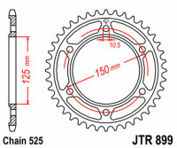 DID/JT Chain kit 520VX3 14/45 suitable for KTM Duke 125 11-12