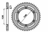 DID/PBR Chain Kit 428VX 14/50 suitable for Suzuki TS 125 X 84-88