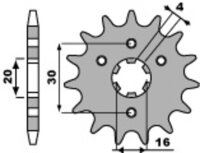 Kit chaîne DID/PBR 428VX 15/46 adapté pour Kawasaki BN 125 A Eliminator 98-07