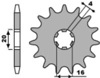 DID/PBR Kettensatz 420NZ3 13/49 passend für Kawasaki KX 80 93-97