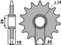 Kit de cadena DID/PBR 520ERT3 13/51 adecuado para TM Racing EN 250 F 2002