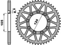 DID/PBR Kettensatz 520ERT3 13/51 passend für TM Racing EN 250 F 2002