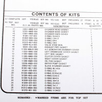 Motor Dichtsatz Dichtungssatz komplett für Honda CBR 1000 F (SC21) 87-88