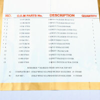 Jeu de joints de cylindre pour Suzuki RM 250 (RJ17A) 1999