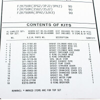 Juego de juntas de cilindro para Yamaha FZR 750 R OW01 (3PJ) 89-92