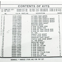 Jeu de joints de cylindre pour Suzuki GSX-R 750 (GR7AB) 1990